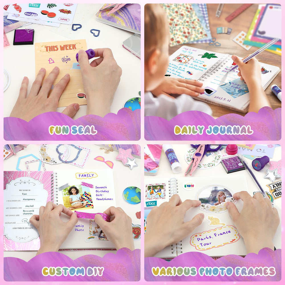 PERRYHOME clipboards and frames organize pages during crafts.