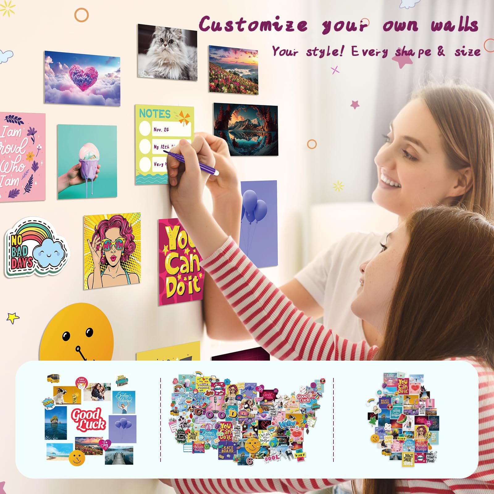PERRYHOME foam squares 3D effect highlight same kit for dimensional wall art.