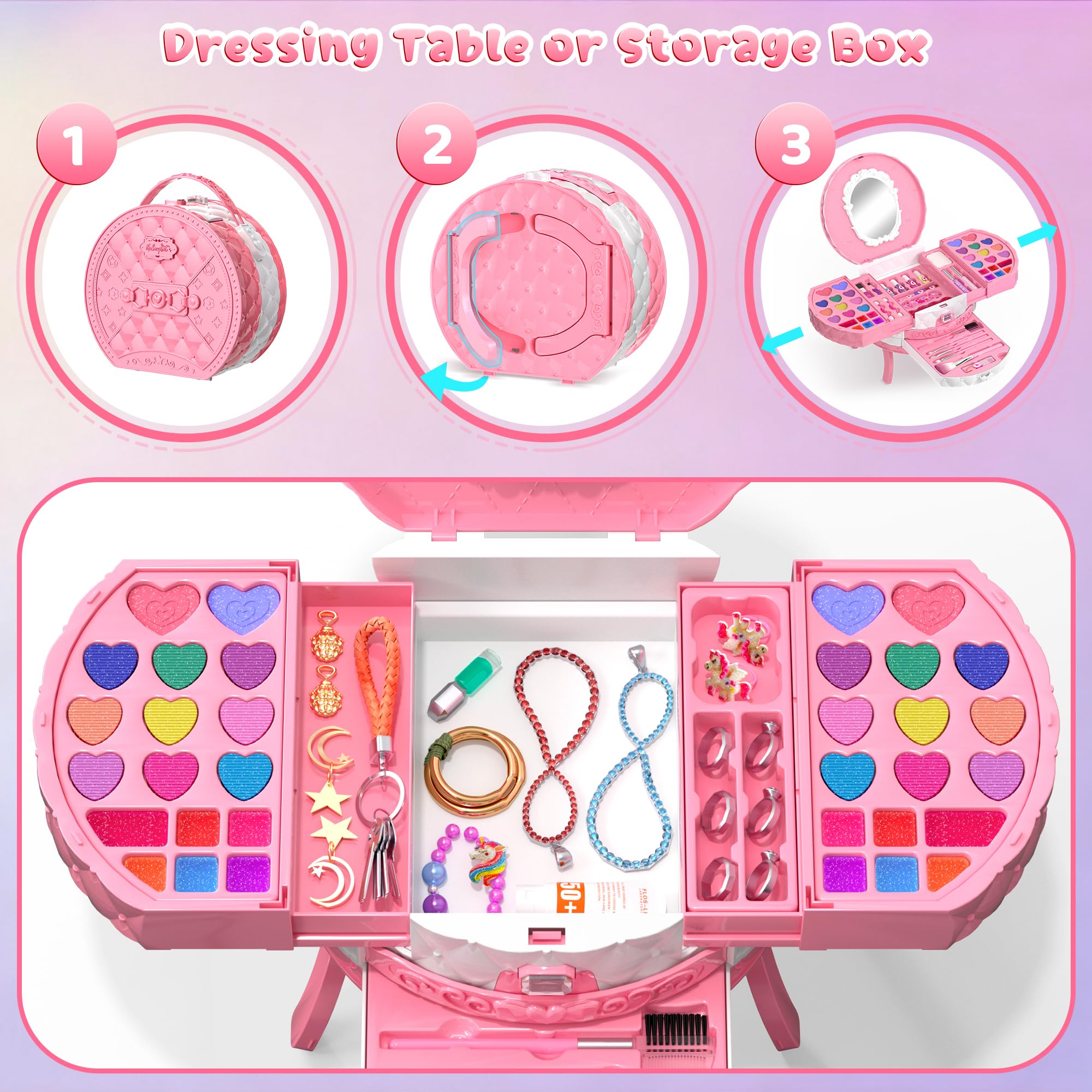 PERRYHOME Brush set designed for small hands to craft neat makeup looks