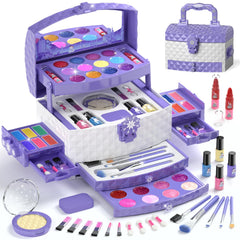 PERRYHOME Kids Makeup Kit eye shadows in shimmering tones for creative play