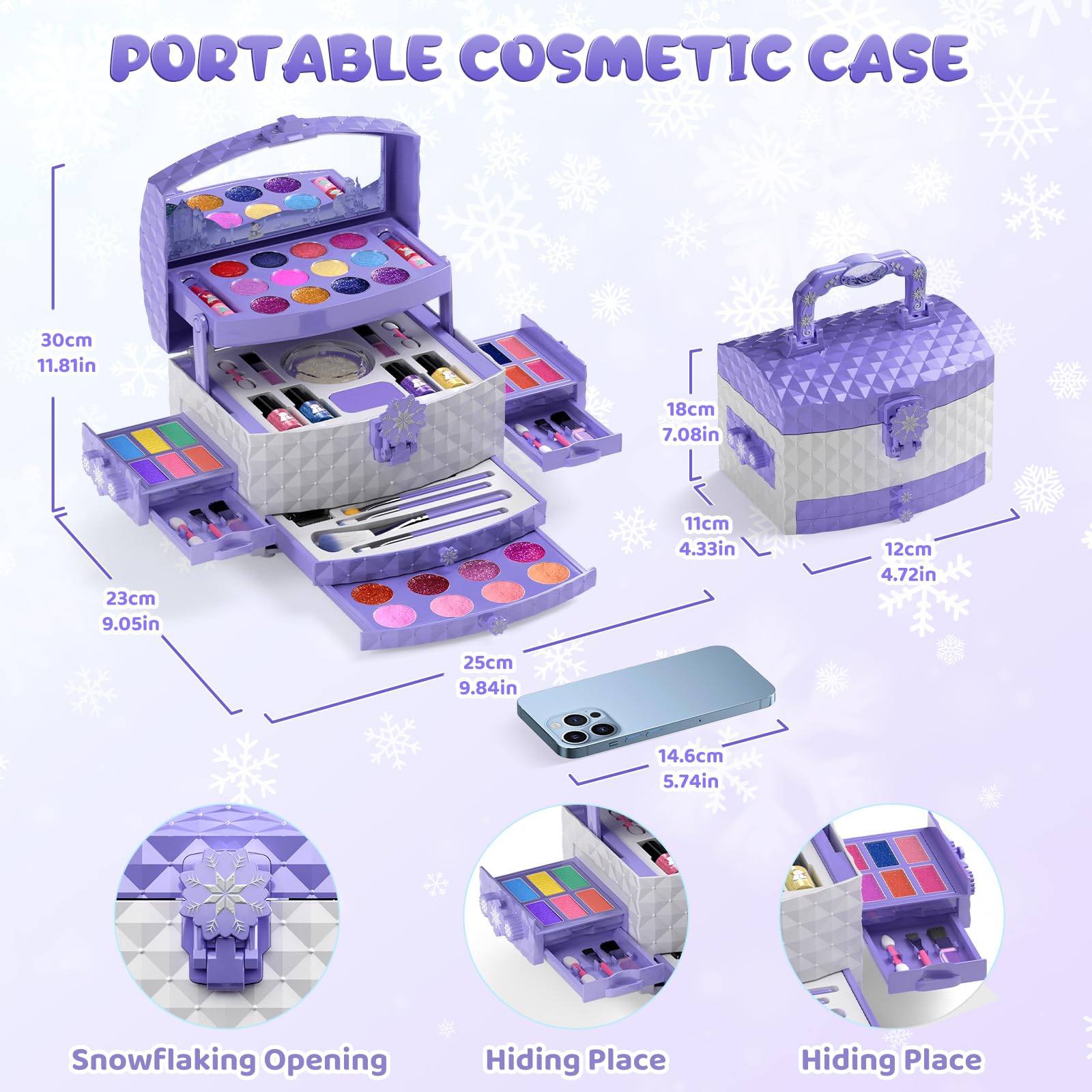 PERRYHOME non-toxic makeup set meeting safety standards for kids