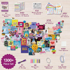 PERRYHOME teen room decor ideas with collage kit demonstrating personalized wall designs.