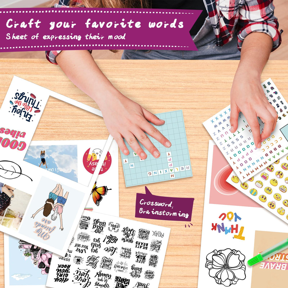 PERRYHOME watercolor pens included to add color and accents to any collage.