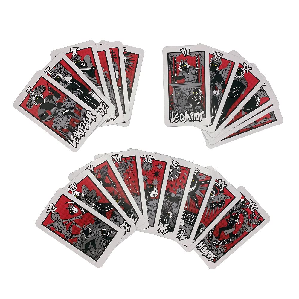 Persona 5 Royal Tarot booklet, 6-page guide for quick card meanings and layouts.