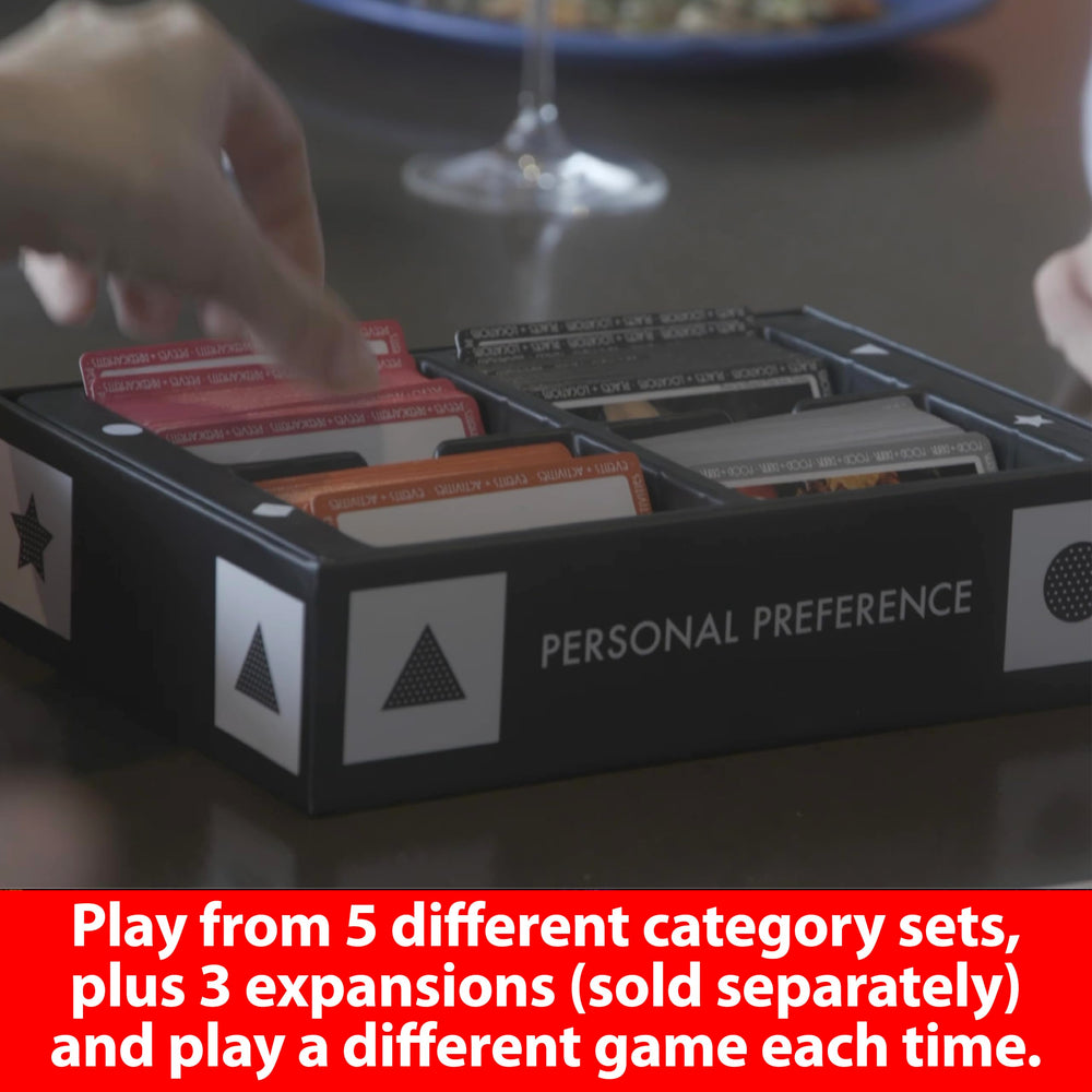 Personal Preference secret envelope and ranking tiles in action.