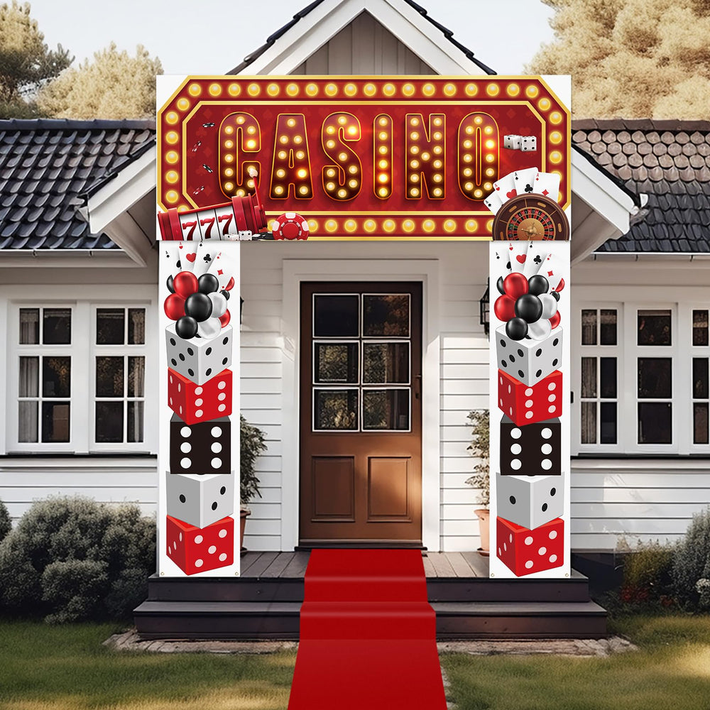 Peryiter gold-red decorative elements enhance festive atmosphere