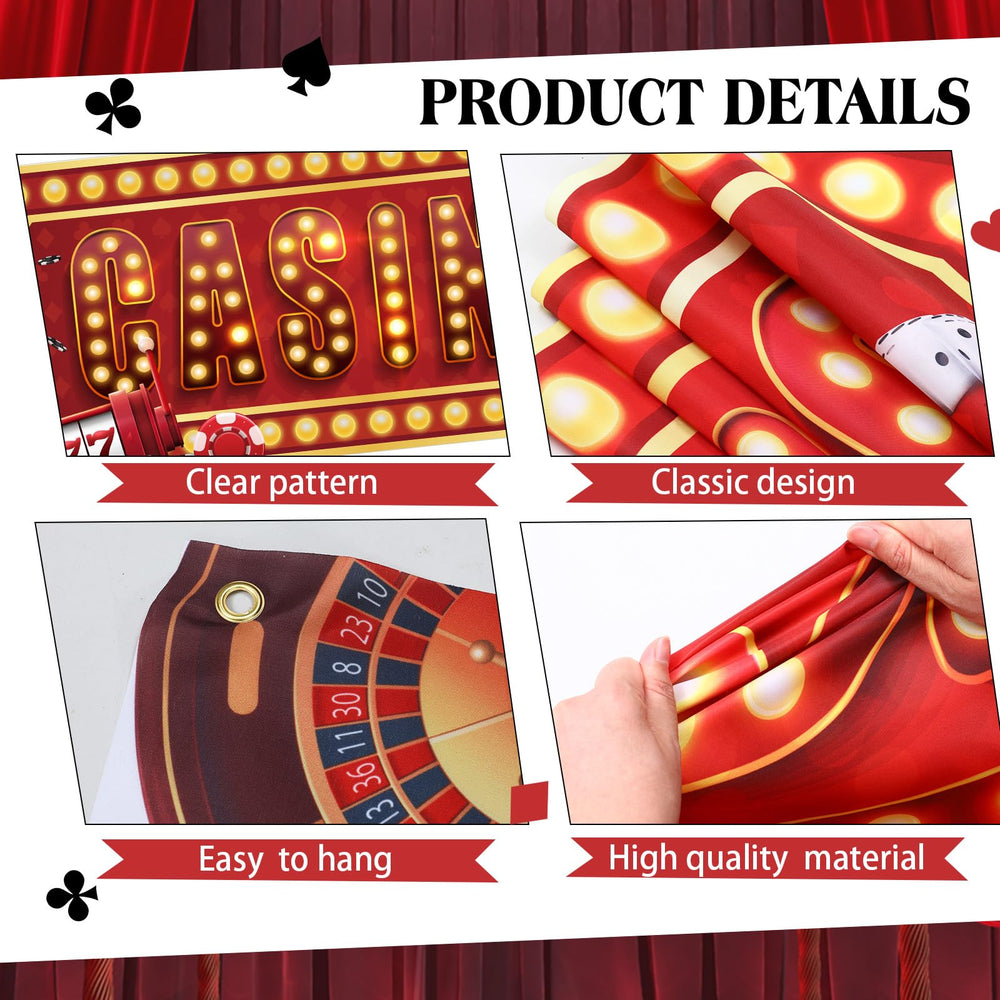 Peryiter poker balloon dice boxes centerpiece adds playful party accents