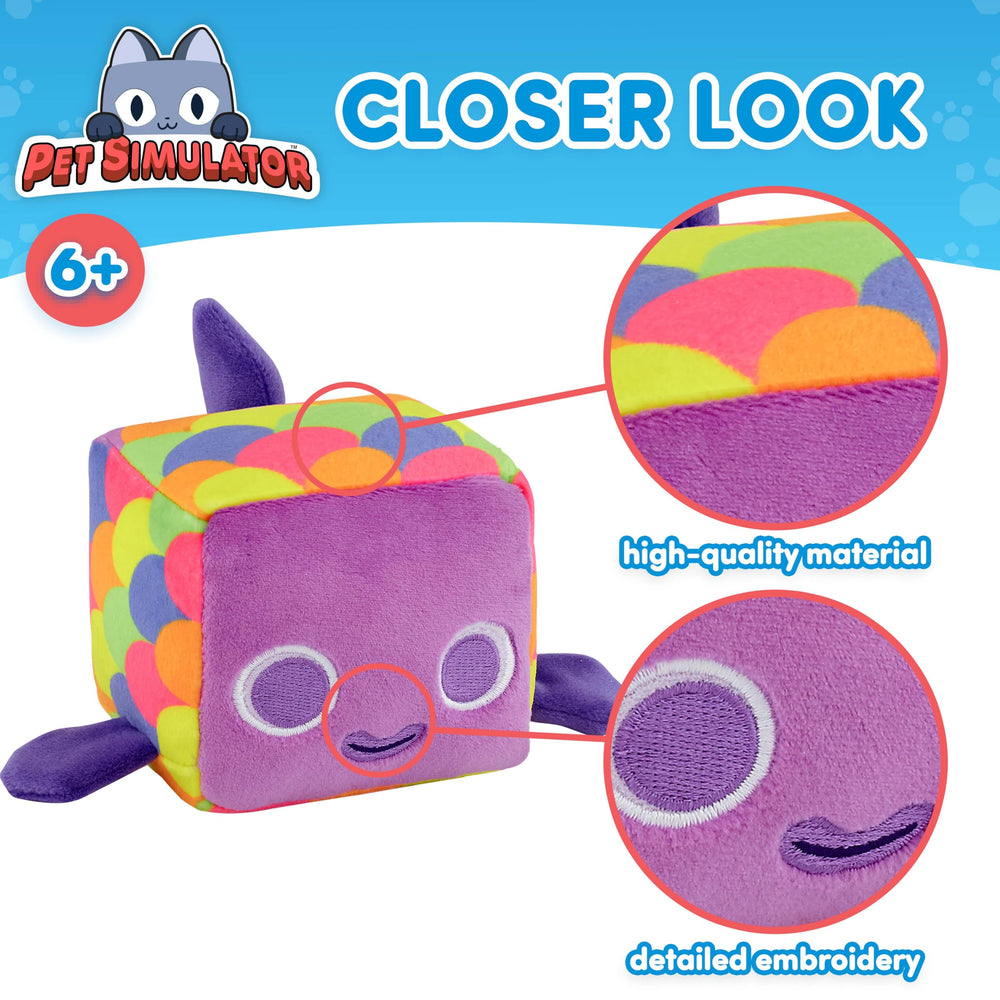 Pet Simulator Dark Matter metallic plush variant with exclusive finish.