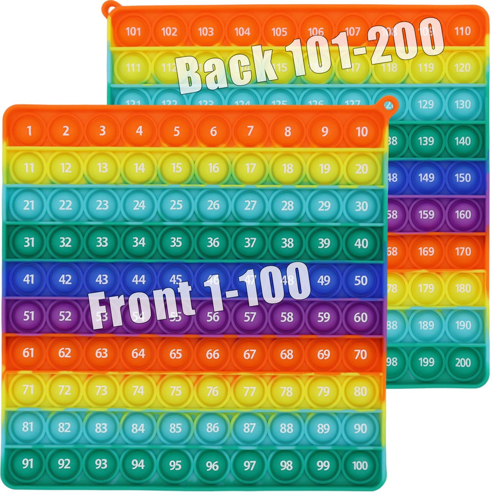 PETBSNVB double side 1-200 number popper for classroom math practice.