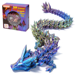 PETBSNVB dragon, 12-inch three-color pose, eye-catching desk display.
