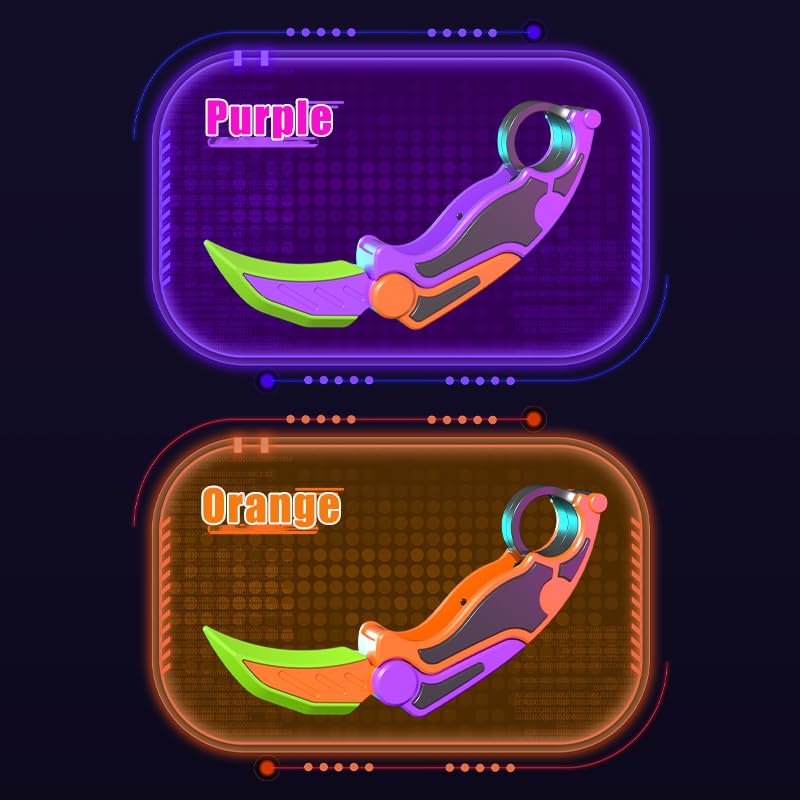 PETBSNVB fidget claw knife packaging and color options