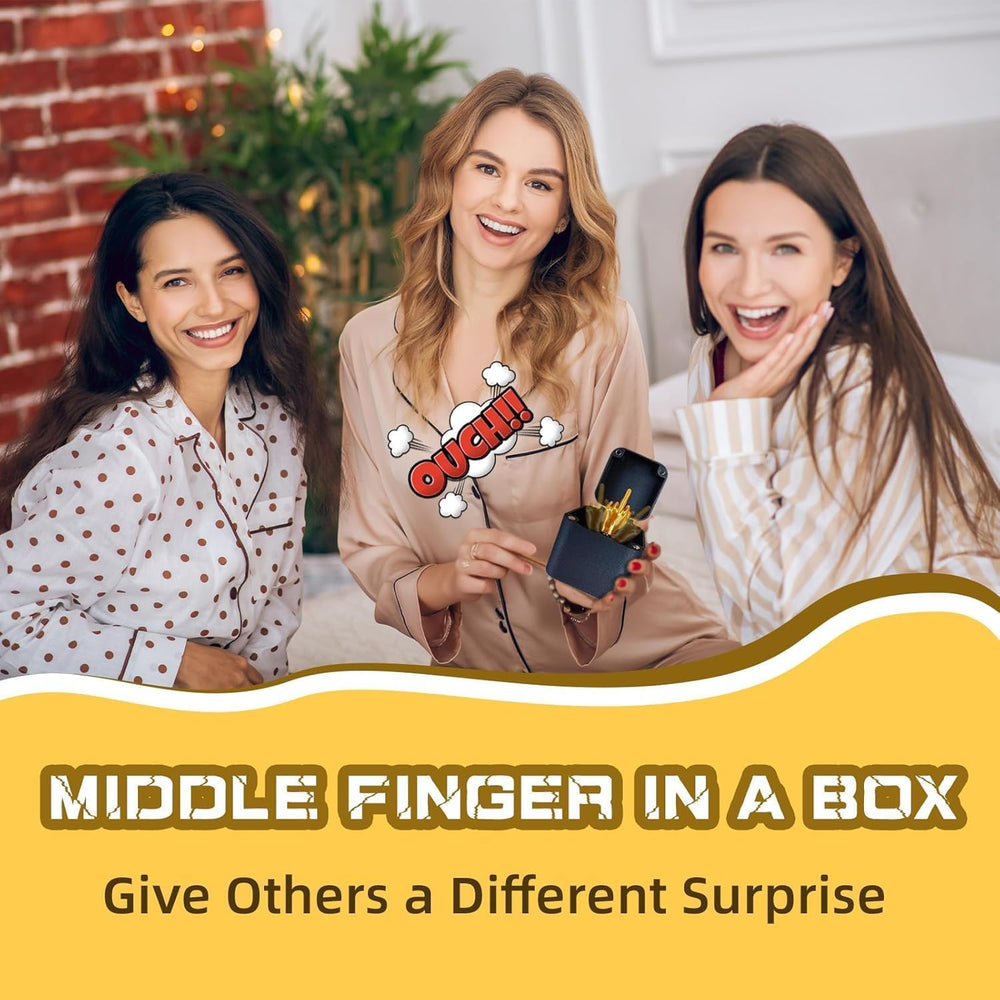 PETBSNVB Middle Finger in a Box, ready for gift wrap and surprise reveals.