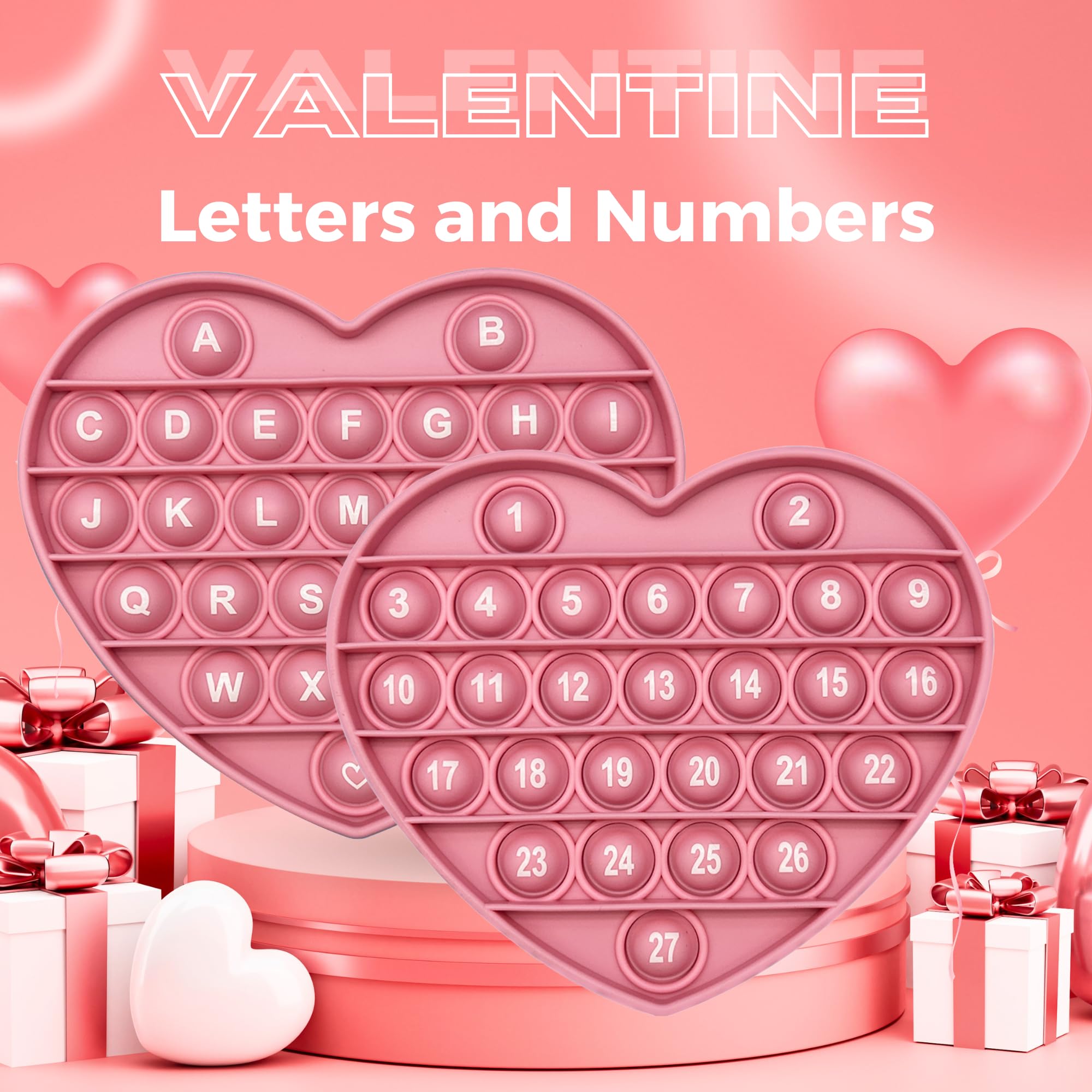 PETBSNVB pink heart packaging ready-to-gift Valentine or prize.