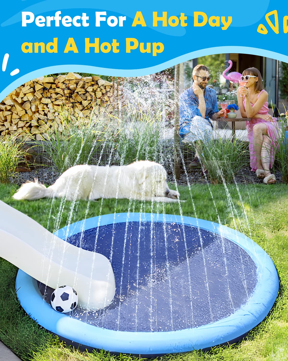 Peteast water height control highlights adjustable water level for playtime.