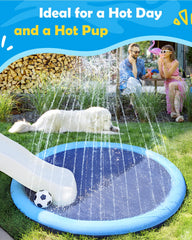  Peteast splash pad available in small, medium, and large sizes.