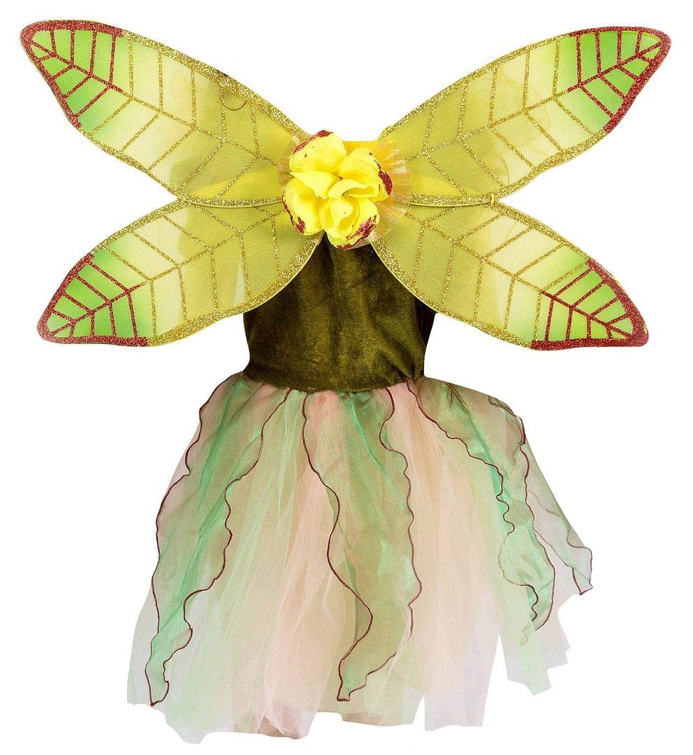 Petitebella fairy costume fabric close-up, durable polyester for everyday dress-up.