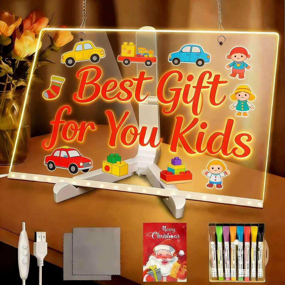 PetPalace LED drawing board 12x8 front view with bright glow for tracing