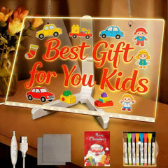 PetPalace LED drawing board 12x8 front view with bright glow for tracing