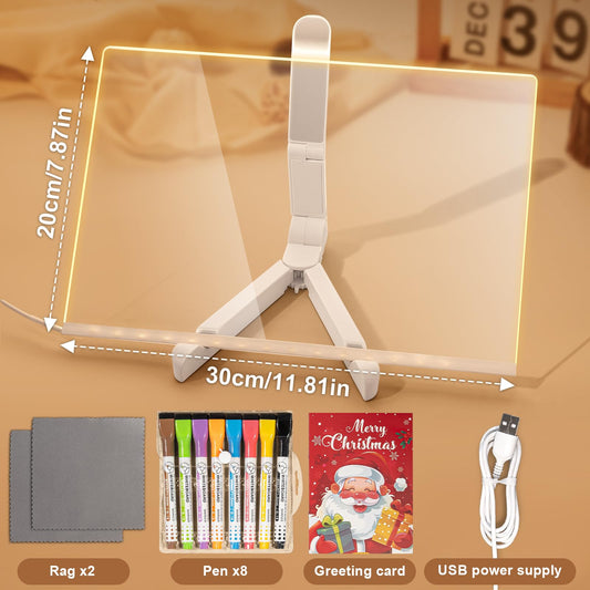 PetPalace LED board with stand angled use on floor, table, or couch