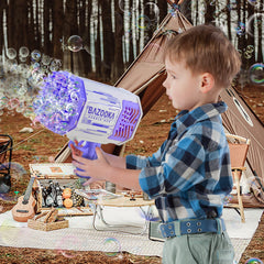 Petrella bubble gun built with durable BPA-free ABS for safe play