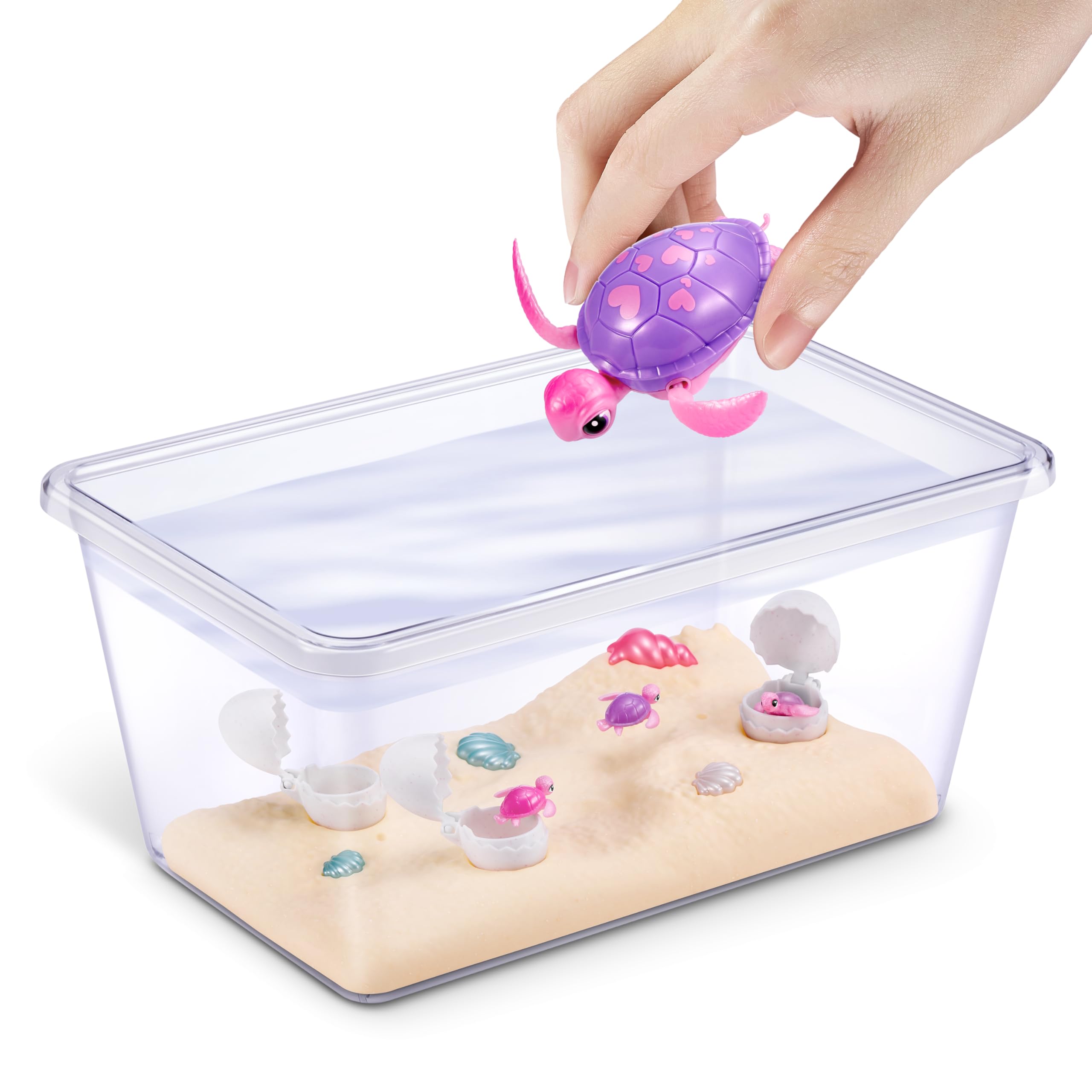 Pets Alive Mommy Turtle Surprise hatchlings emerge, perfect for imaginative play.