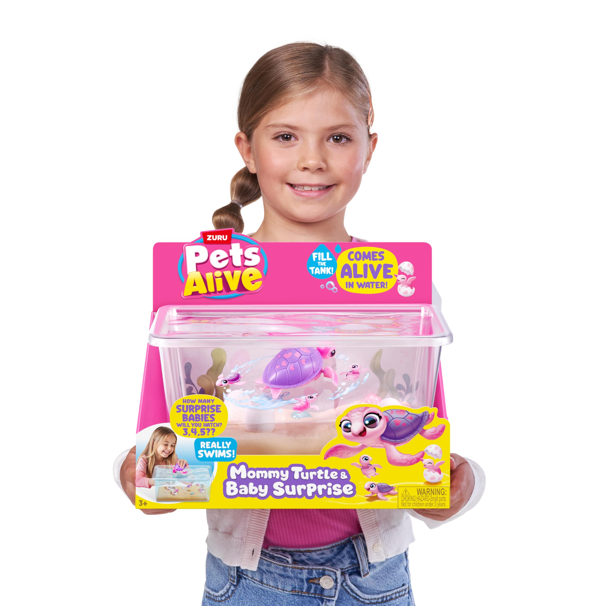 Pets Alive Mommy Turtle Surprise reset mechanism for repeated hatch play.