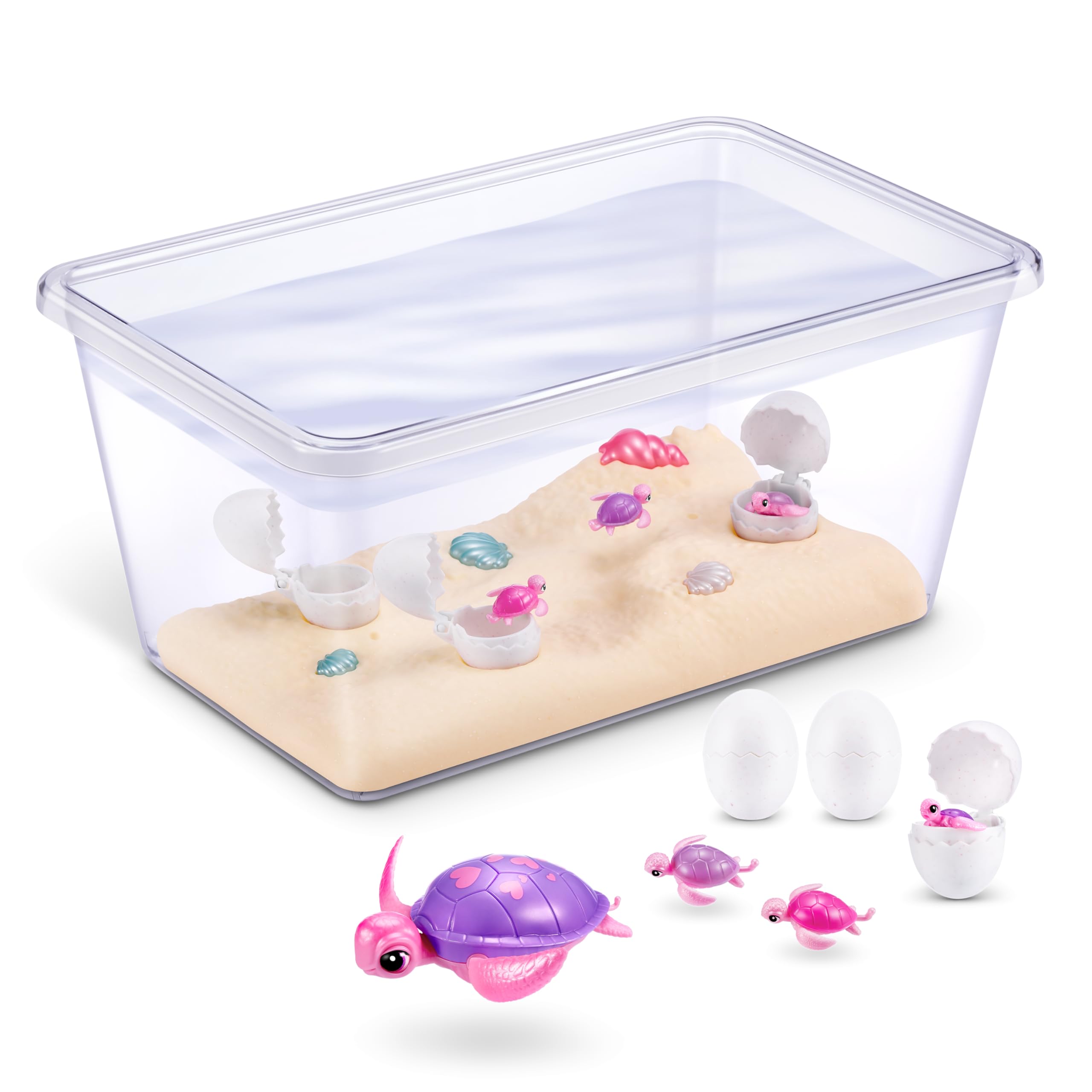 Pets Alive Mommy Turtle Surprise underwater habitat setup with color and motion.