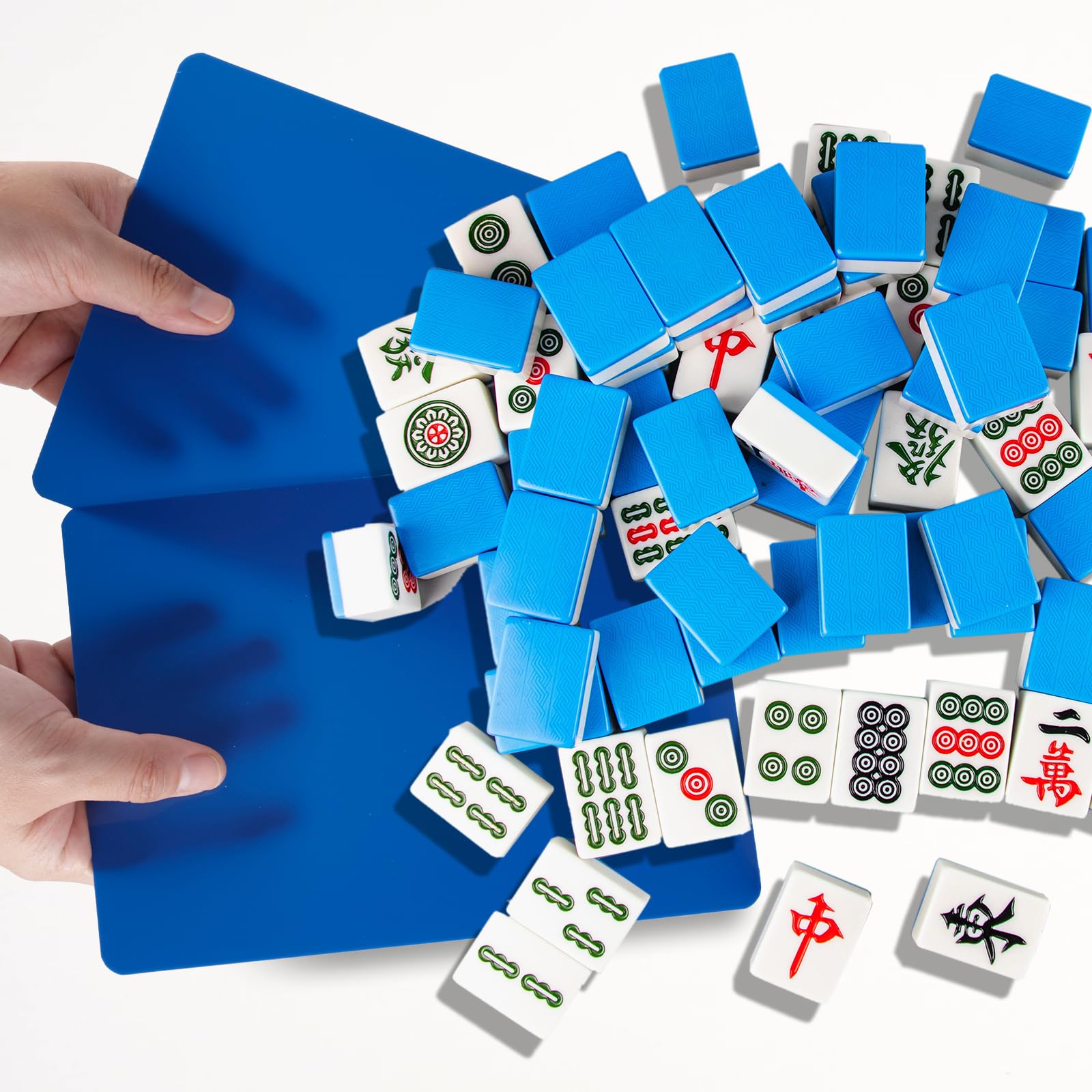 PEUTIER Mahjong Tile Mixer blue packaged display showcases gift-ready item.