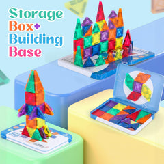 Pexykal tiles in kids hands encourage hands-on exploration.