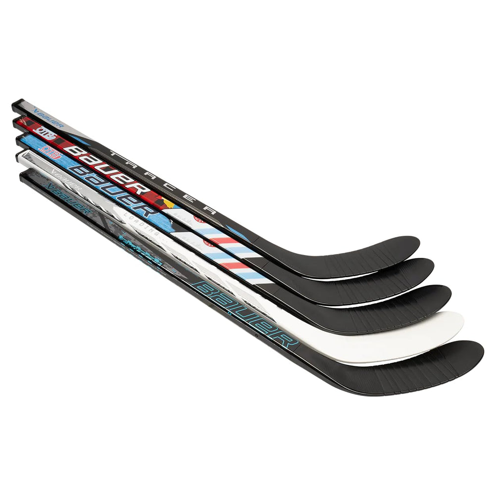 PG Sports Bauer Mystery Mini Stick design with five styles for knee hockey play.