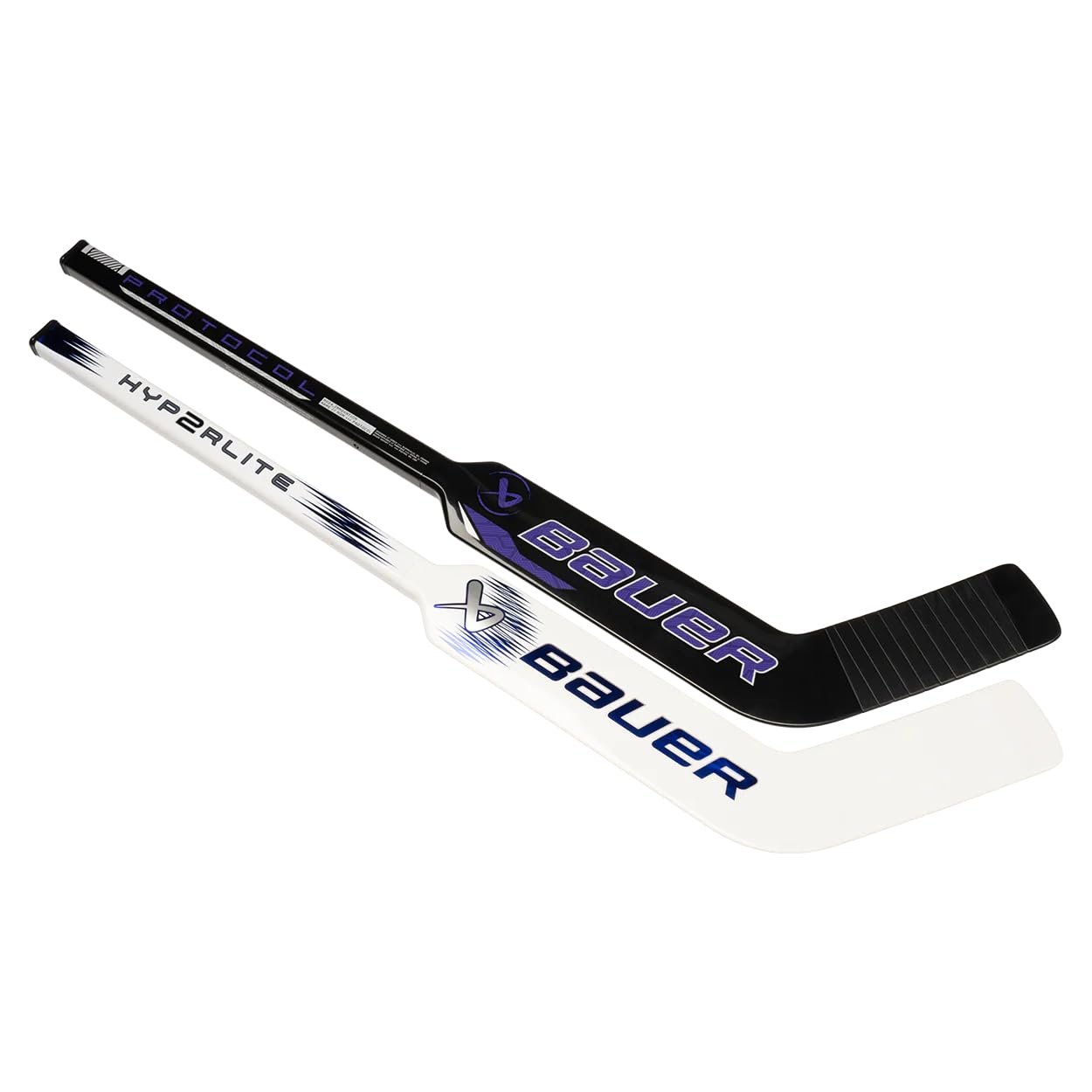 PG Sports Bauer Mystery Mini Stick goalie left-curve, 18-inch plastic design for knee hockey and display