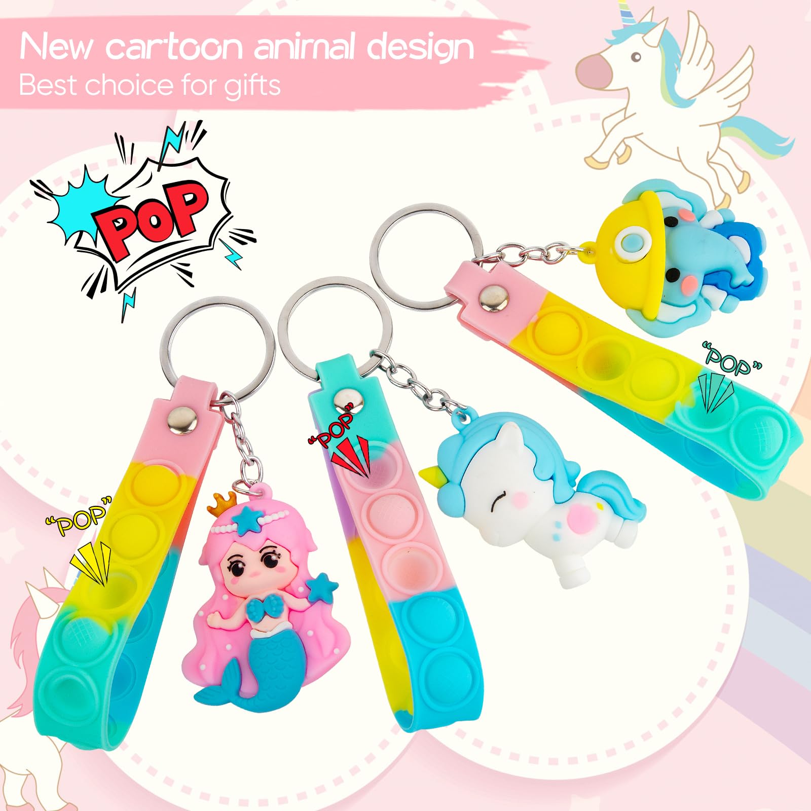 PGPBW animal pop-it silicone offers soft touch for satisfying moments.