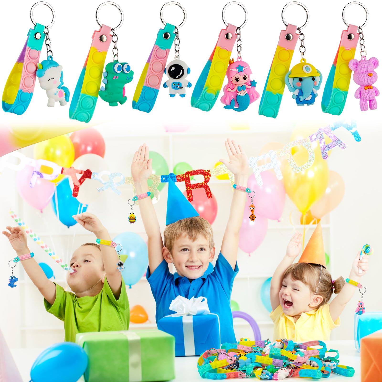 PGPBW party favors feature colorful pops for celebrations.