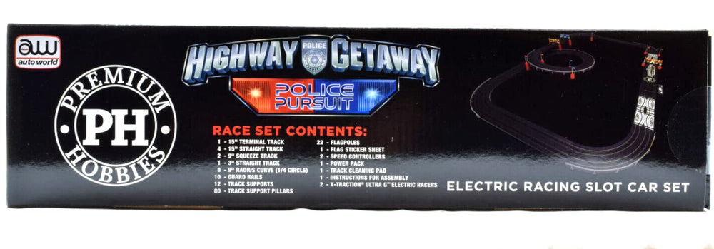 PH Premium Hobbies squeeze tracks, flags, crash barriers add layout variety.