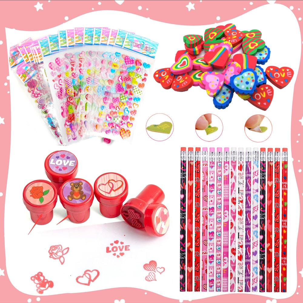 Phaorui valentines stamps close-up for easy stamping and kid-friendly cards