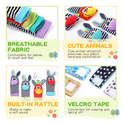 PHEZAPA high-contrast color patterns boost visual tracking and stimulus for babies