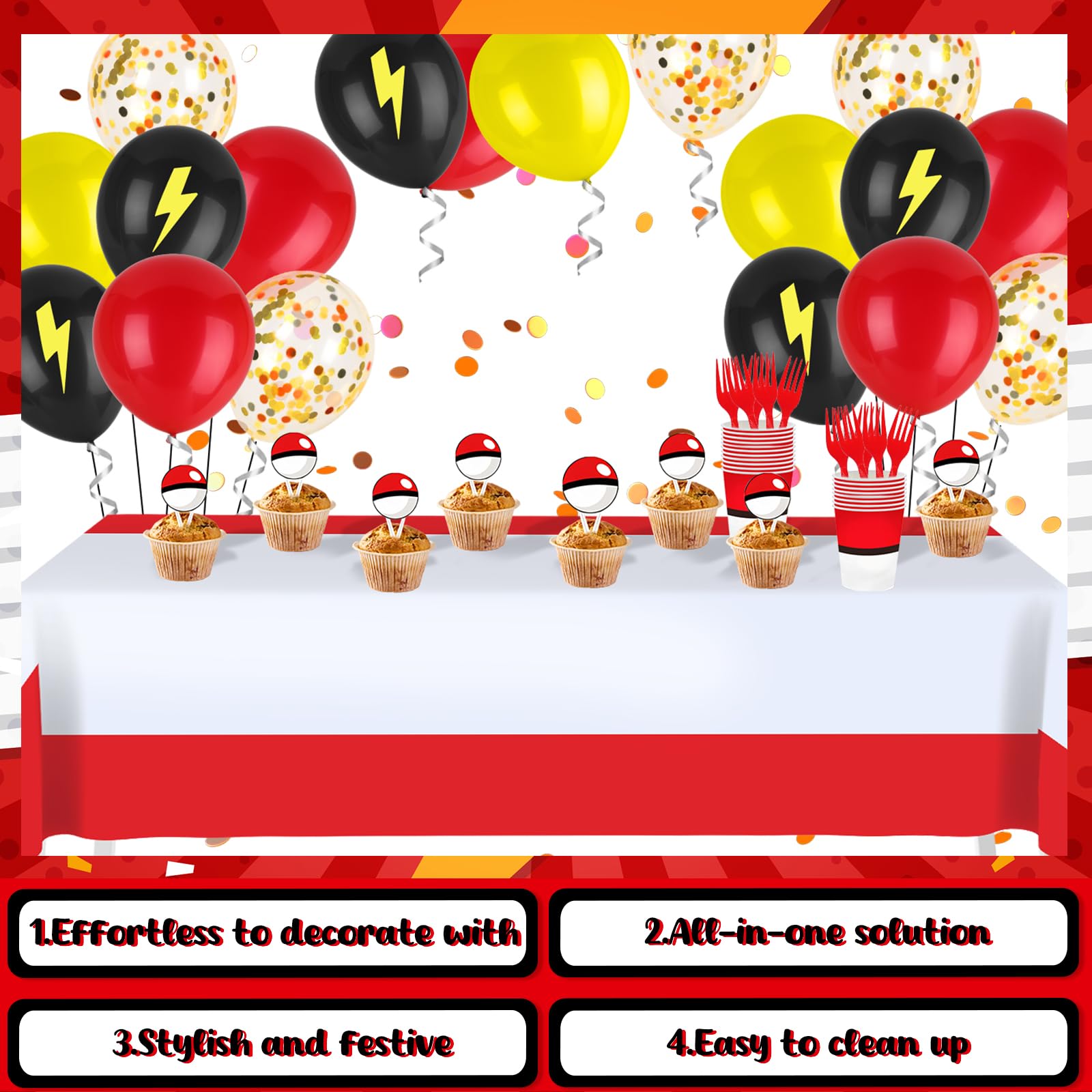 Phiemate banner and balloon decor adds color to the party
