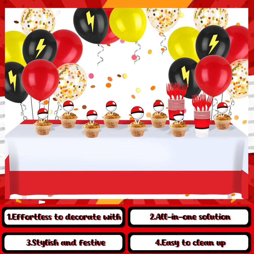 Phiemate banner and balloon decor adds color to the party