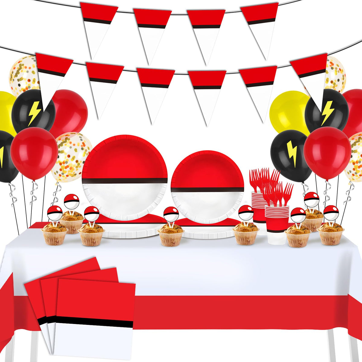 Phiemate cartoon party kit full set for a cohesive birthday celebration