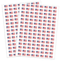 Philbinden patriotic stickers sheet with 2400 pieces for versatile decorations.
