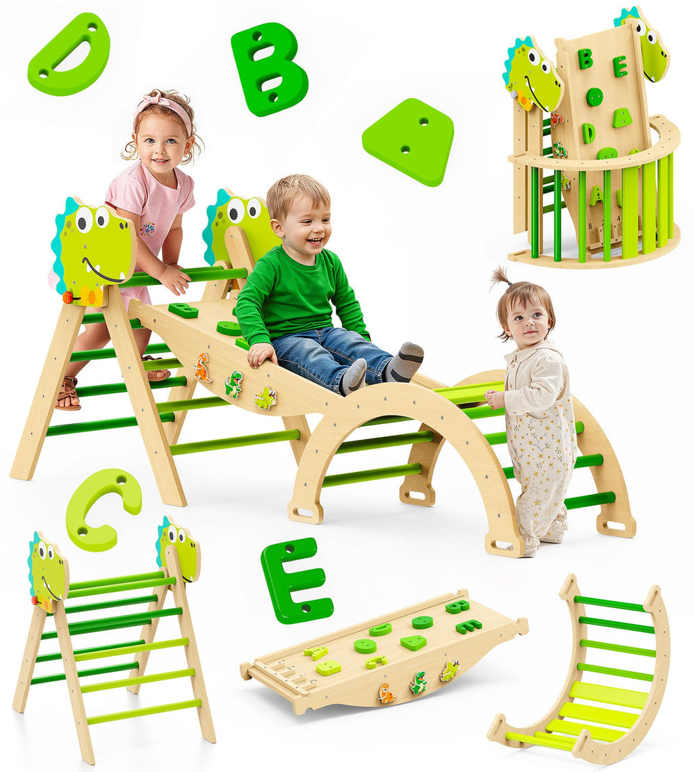 Philnas Pikler triangle main structure supports safe indoor climbing for toddlers.