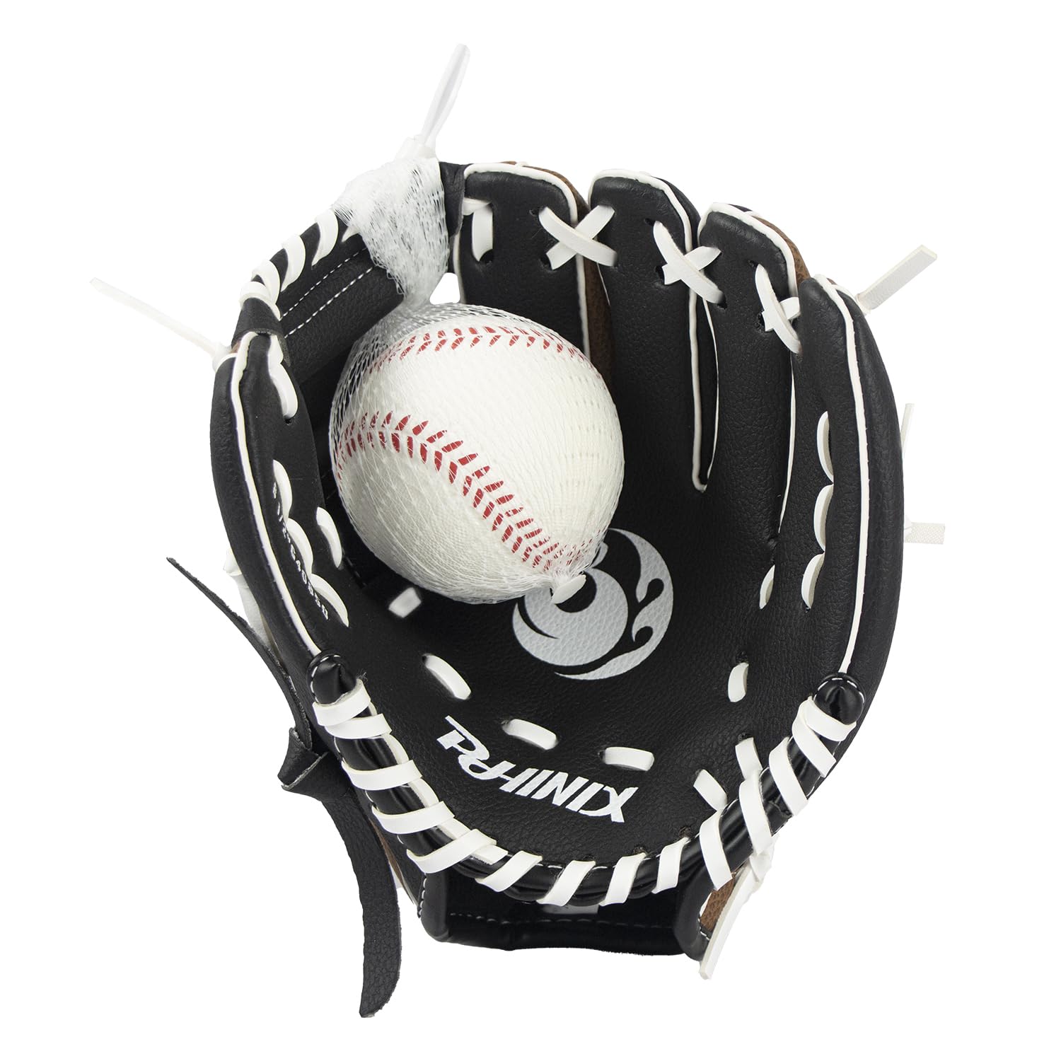 PHINIX Tee Ball Glove on a young player shows easy break-in for quick game readiness.