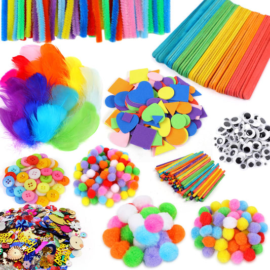 Phinus Craft Supplies Set nine materials for versatile DIY creations and classroom use