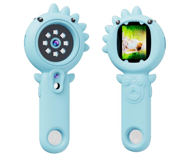 PHNIXGAM 2-in-1 microscope side angle demonstrates compact handheld design for kids