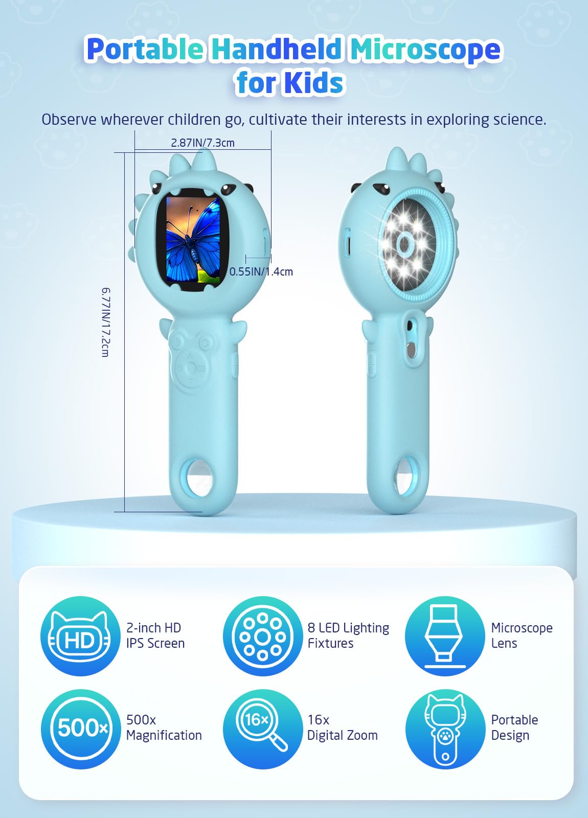 PHNIXGAM camera-microscope captures 2MP photos for easy sharing