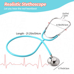 Phobby stethoscope close-up for imagined heartbeat during play