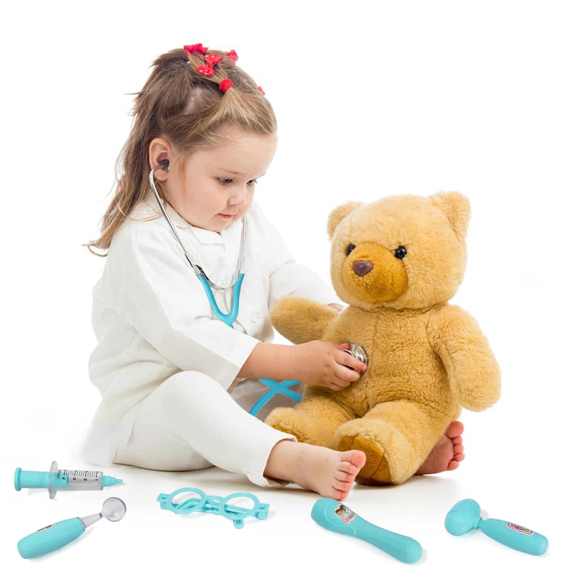 Phobby thermometer with glow for pretend readings