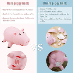 PHOCAS Hairphocas pink piggy bank side view suits playful bedroom decor.