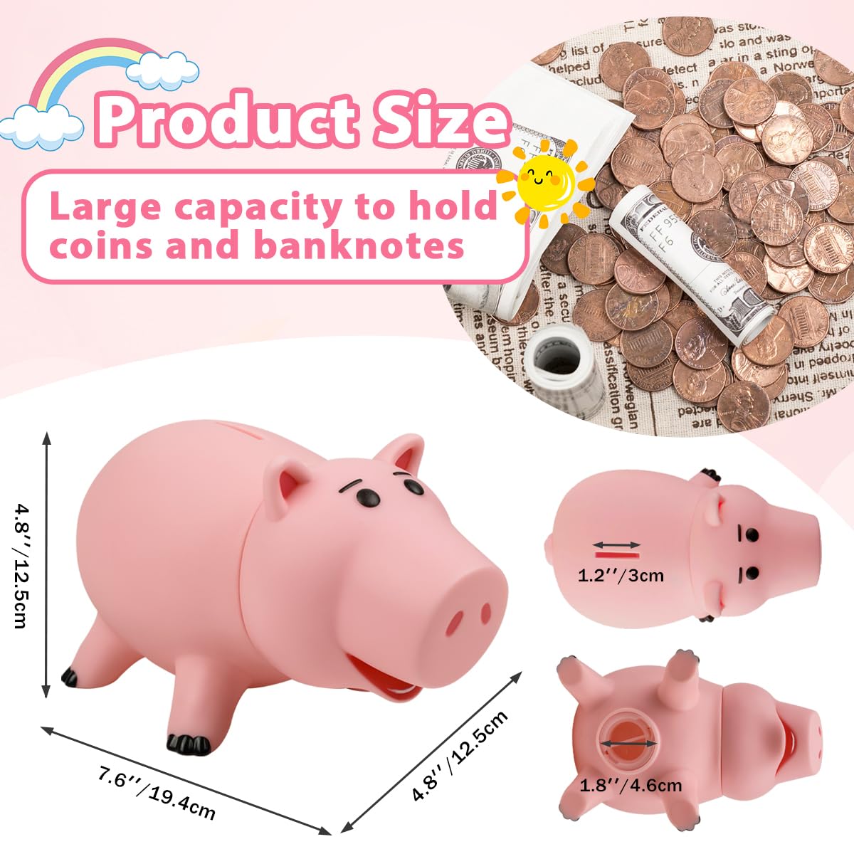 PHOCAS Christmas gift piggy bank, a charming learning companion.