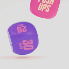 Phoenix Fitness Exercise Dice bright vinyl cover improves visibility during sessions.